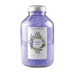 Lavender Classic Bath Salts Glass Bottle